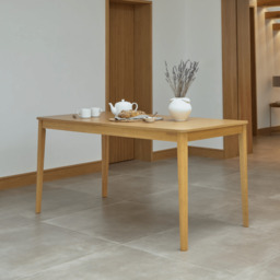 Paul Pale Oak Extending Dining Table Set - 6 Seater - Faye Pale Oak Dining Chairs - thumbnail 2