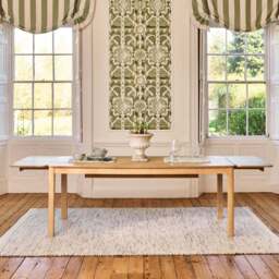 Noah Whitewash Oak Extending Dining Table Set - 6 Seater - Bella Soft Beige Dining Chairs - Whitewash Legs - thumbnail 3
