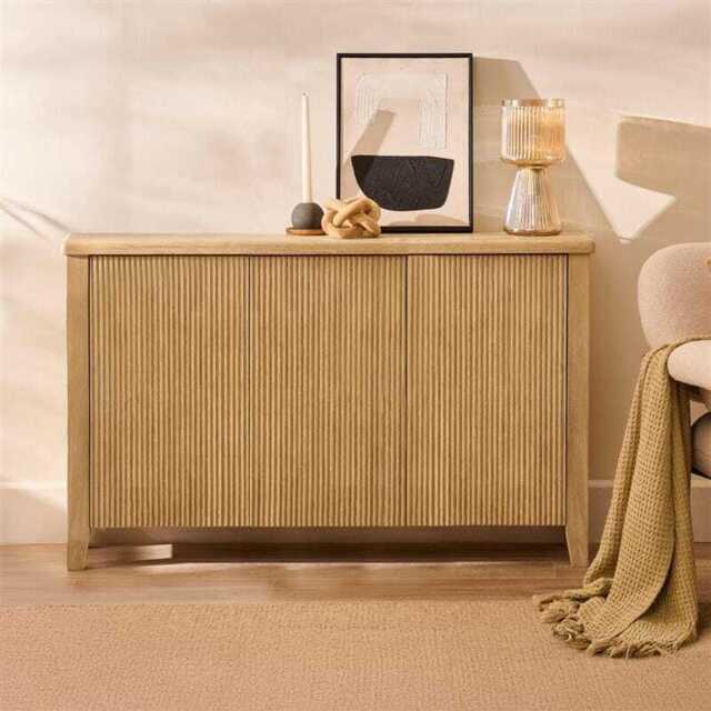 Raleigh 3 Door Large Sideboard - Whitewash - image 1