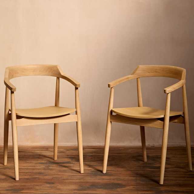 Carter Whitewash Dining Armchairs - Set of 2 - image 1