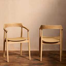 Carter Whitewash Dining Armchairs - Set of 2 - thumbnail 3