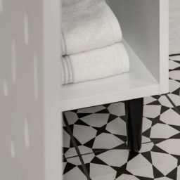 Reva 1 Door Storage Cabinet  -  Snow White - thumbnail 6