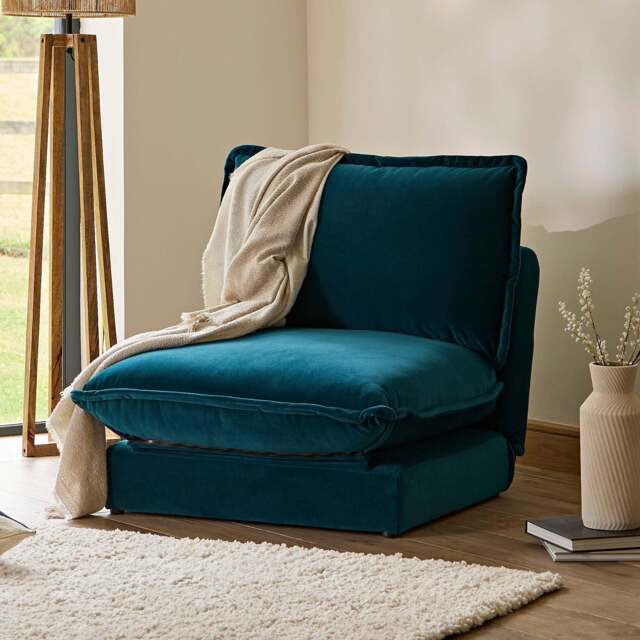 Harlow Single Sofa Bed - Soft Teal - image 1