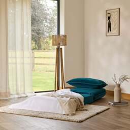 Harlow Single Sofa Bed - Soft Teal - thumbnail 2