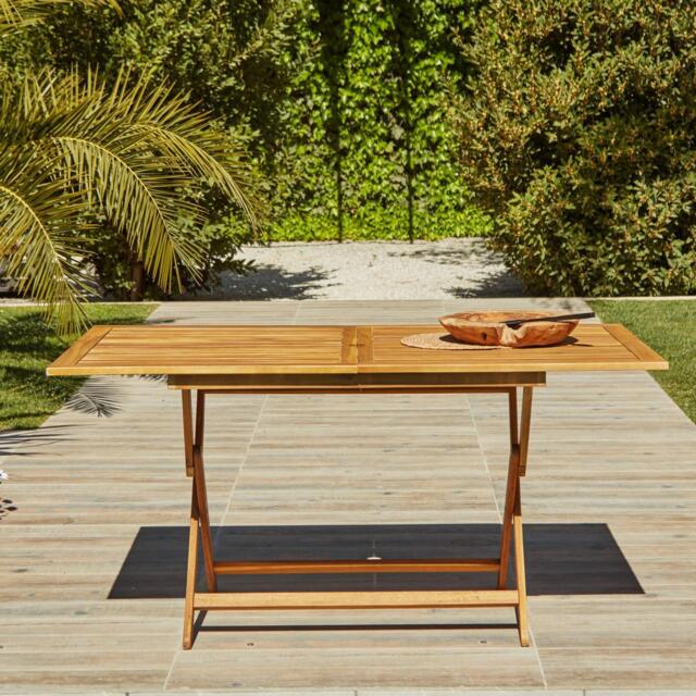 Ashby 4 Seater Wooden Rectangle Folding Dining Table - 120cm by Laura ...