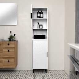 Reva Tallboy Cabinet - Snow White - thumbnail 2
