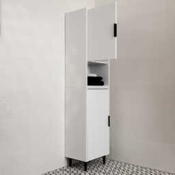 Reva Tallboy Cabinet - Snow White - thumbnail 3