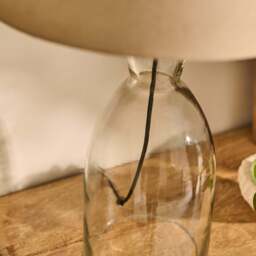 Aldsworth 35cm Table Lamp & Coningsby Taupe Cotton Lampshade - 40cm - thumbnail 5