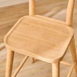 Silvester Whitewash Bar Stool with Backrest - thumbnail 5