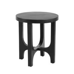 Jade Round Side Table - Jet Black Acacia - thumbnail 5
