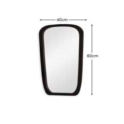 Farleigh Small Black Wooden Mirror - thumbnail 6