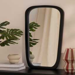 Farleigh Small Black Wooden Mirror - thumbnail 2