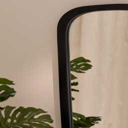 Farleigh Small Black Wooden Mirror - thumbnail 3