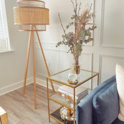 Evelyn Gold Side Table - thumbnail 2