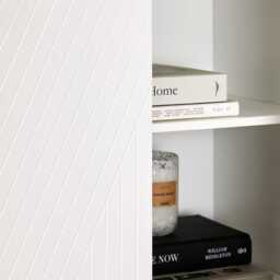 Jack Geometric Large Shoe Cabinet - 2 Door - White - thumbnail 6