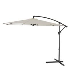 Cream Lean Over Parasol - 2.9m Round