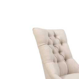 Louis Sand Dining Chairs - Set of 2 - Dark Wood Legs - thumbnail 6