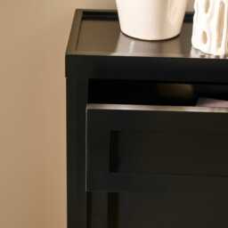 Charlie 2 Door 1 Draw Shoe Cabinet - Noir Black - thumbnail 6