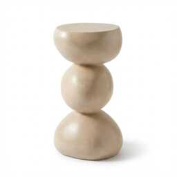 Alder 29cm Concrete Garden Side Table - Sand - thumbnail 5