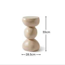 Alder 29cm Concrete Garden Side Table - Sand - thumbnail 6