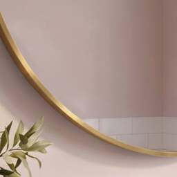 Kimbridge 90cm LED Round Bathroom Mirror - Gold - thumbnail 4