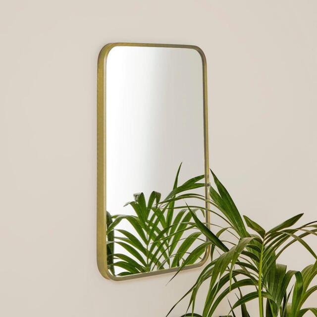 Lyndon 60X40cm Metal Rectangular Mirror - Gold - image 1