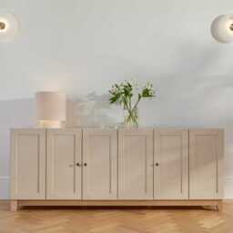 Morgan 3 Door Sideboard - Taupe - thumbnail 1