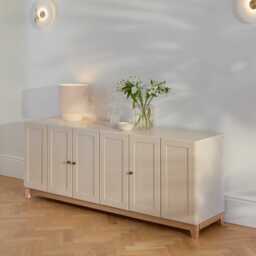 Morgan 3 Door Sideboard - Taupe - thumbnail 4