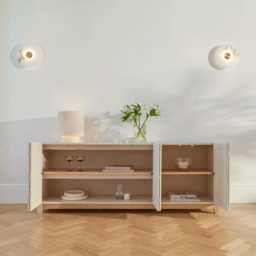 Morgan 3 Door Sideboard - Taupe - thumbnail 2