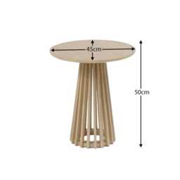 Willow Side Table - Pale Oak - thumbnail 4