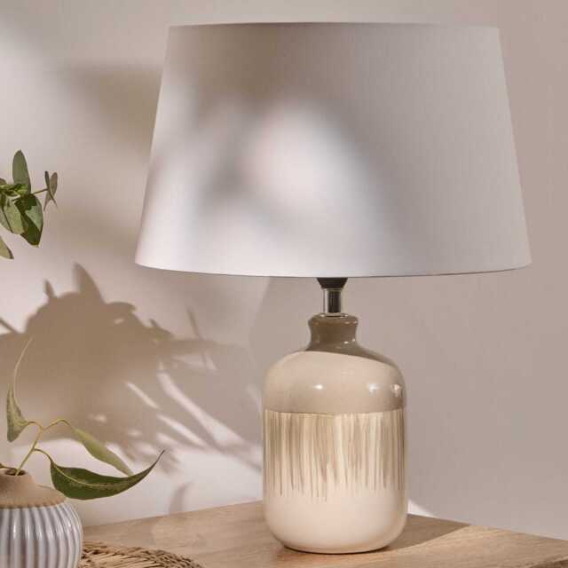 Arundel 24cm Ceramic Lamp Base - Clay - image 1