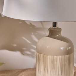 Arundel 24cm Ceramic Lamp Base - Clay - thumbnail 4