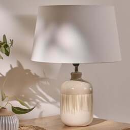 Arundel 24cm Ceramic Lamp Base - Clay