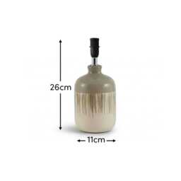Arundel 24cm Ceramic Lamp Base - Clay - thumbnail 6