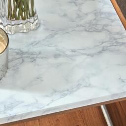 Jay Marble Effect Side Table - Gold Frame - thumbnail 5