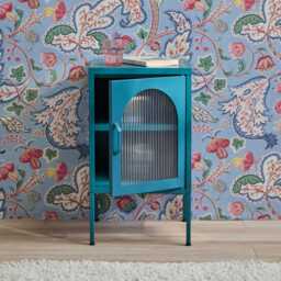 Conan Metal Bedside Table - Lagoon Teal - thumbnail 5