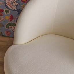 Sawyer 68cm Swivel Armchair - Oyster White - thumbnail 3