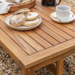 Harrelson Wooden Garden Sofa Set with Grey LED Premium Cantilever Parasol - Sand - thumbnail 5