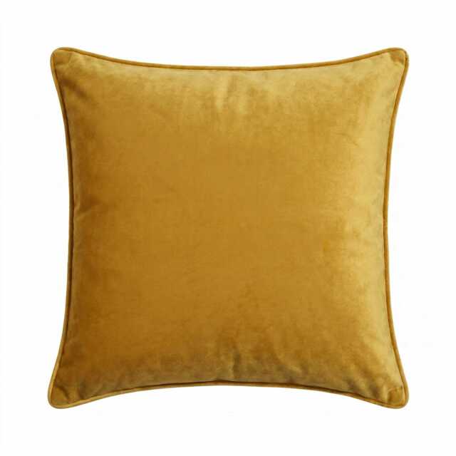 Alford 45x45cm Velvet Cushion Cover - Turmeric Yellow - image 1