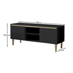 Iliana Charcoal Grey TV Unit - thumbnail 2