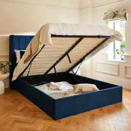 Alice Double Ottoman Bed - Ink - thumbnail 2
