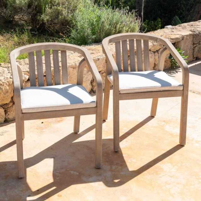 Shiro Garden Armchair Seat Cushion - Linen - image 1