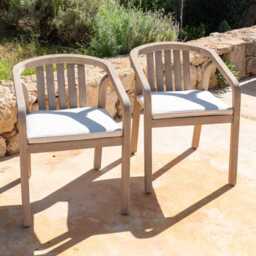 Shiro Garden Armchair Seat Cushion - Linen