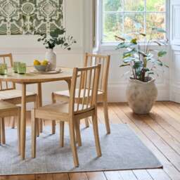 Tilly 100cm Round Dining Table - 4 Seater - Tilly Dining Chairs - Whitewash Oak - thumbnail 3