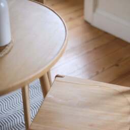 Tilly 100cm Round Dining Table - 4 Seater - Tilly Dining Chairs - Whitewash Oak - thumbnail 6