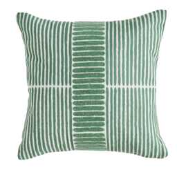 Odisha 45x45cm Striped Cushion Cover - Olive - thumbnail 1