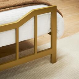 Marie King Size Bed - Gold Metal - thumbnail 3