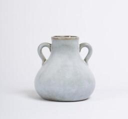 Ruthwell 16cm Ceramic Vase - Blue - thumbnail 6