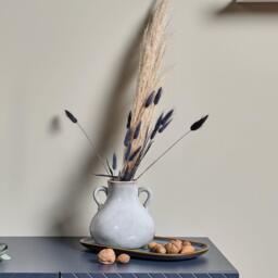 Ruthwell 16cm Ceramic Vase - Blue - thumbnail 5