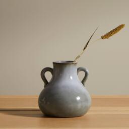 Ruthwell 16cm Ceramic Vase - Blue - thumbnail 2